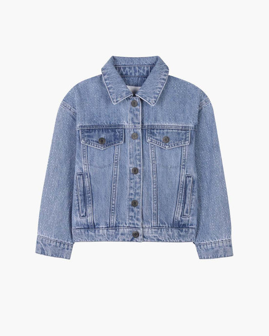 Marc Jacobs The Crystal Denim Jacket Blue