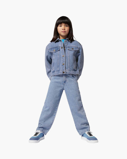 Marc Jacobs The Crystal Denim Jacket Blue